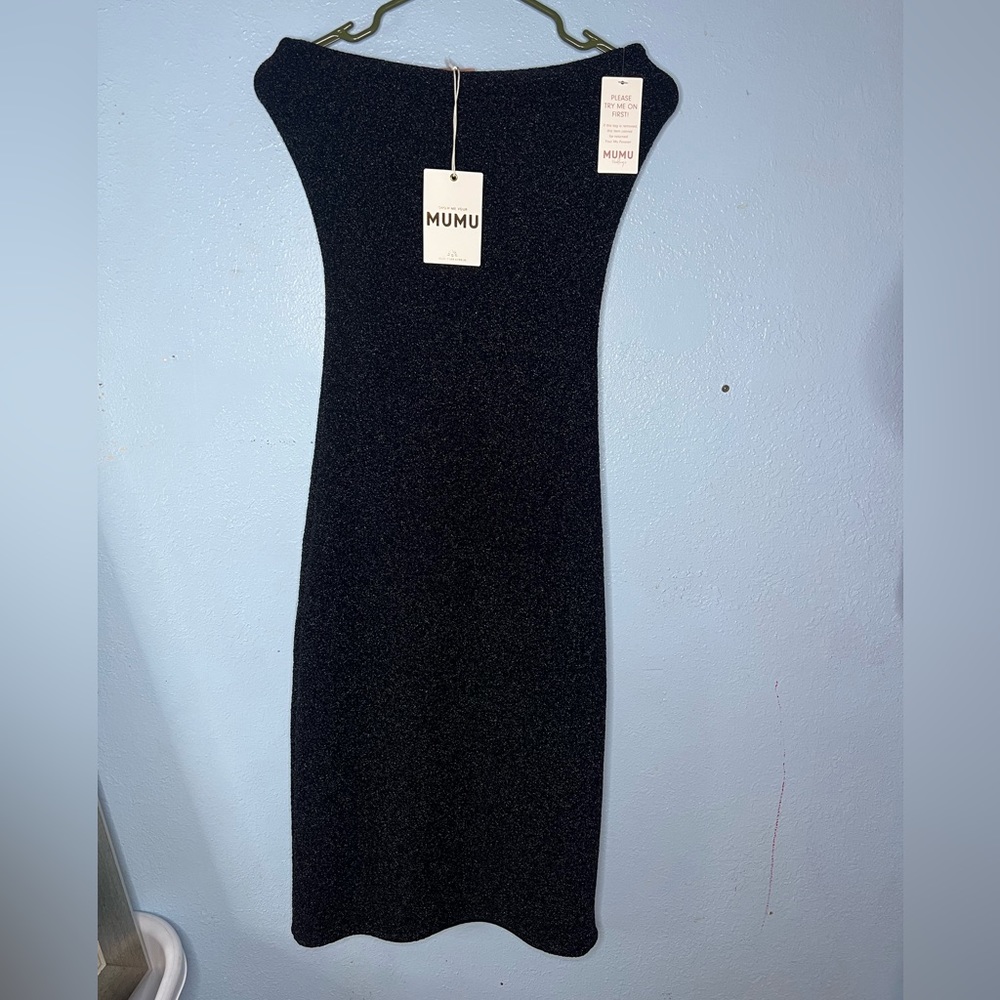 REVOLVE X SHOW ME YOUR MUMU METALLIC BODYCON DRESS